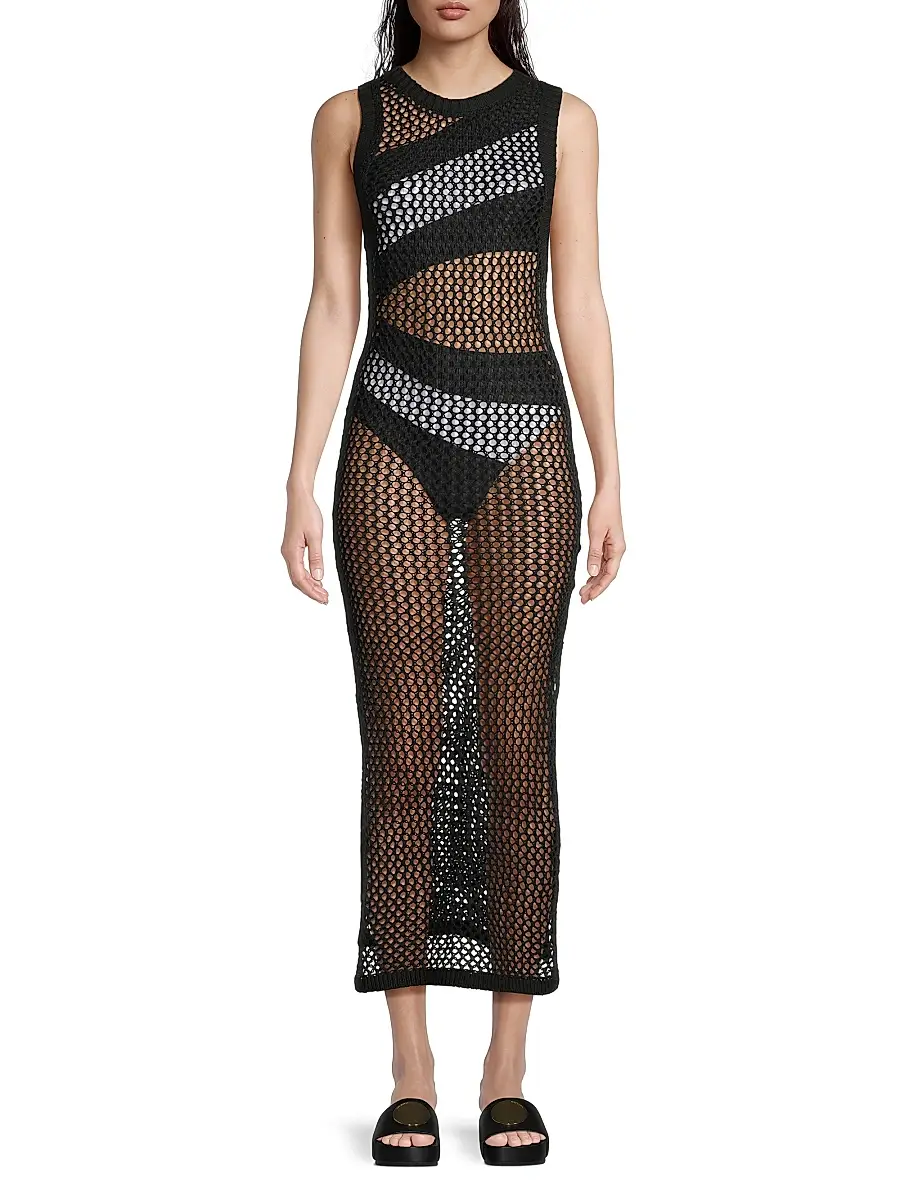 BEACH RIOT Women's Holly Net Cover-Up Midi-Dress | Thumbnail 3 BEACH RIOT Women's Holly Net Cover-Up Midi-Dress | Thumbnail 3