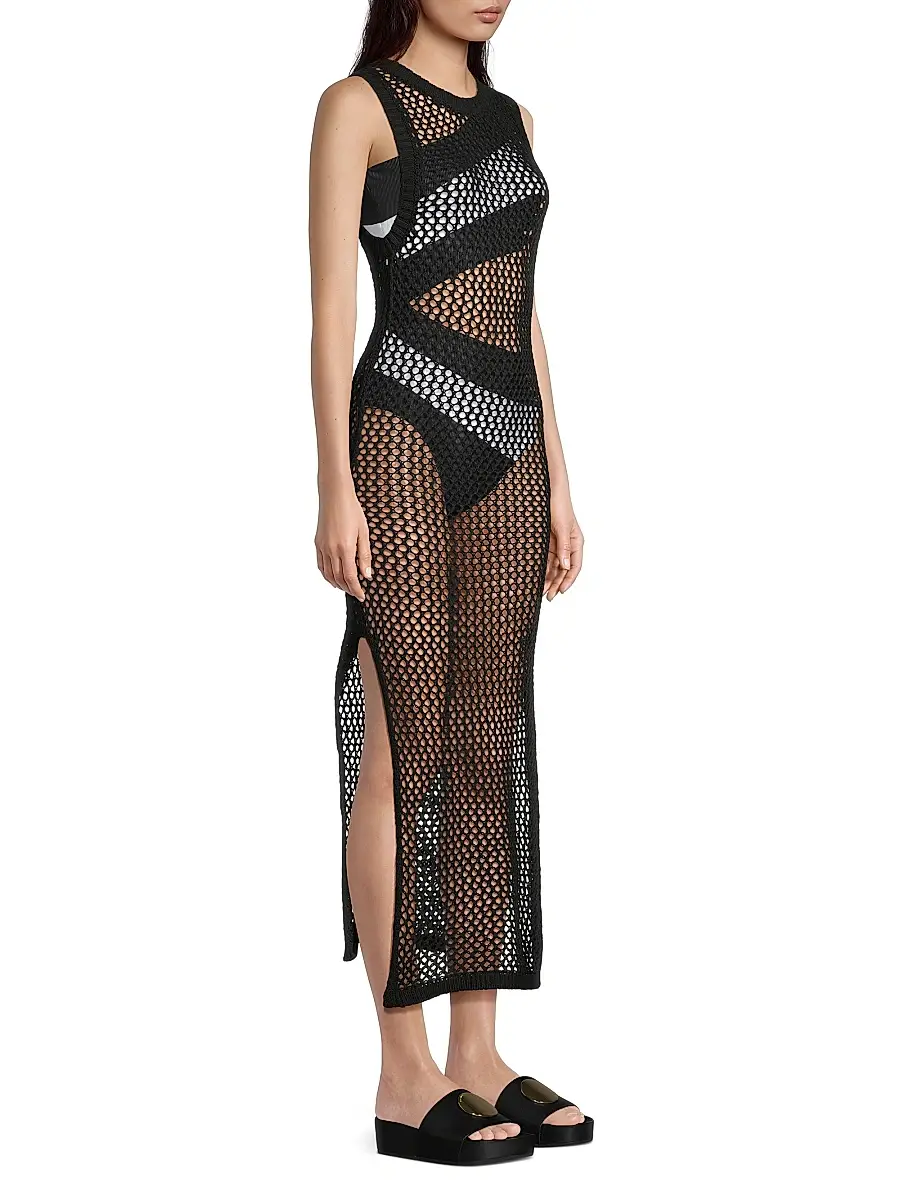 BEACH RIOT Women's Holly Net Cover-Up Midi-Dress | Thumbnail 4 BEACH RIOT Women's Holly Net Cover-Up Midi-Dress | Thumbnail 4