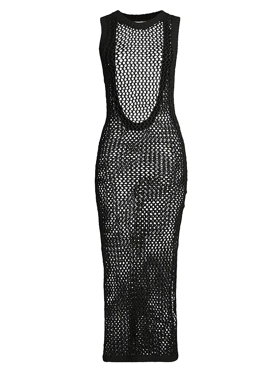 BEACH RIOT Women's Holly Net Cover-Up Midi-Dress