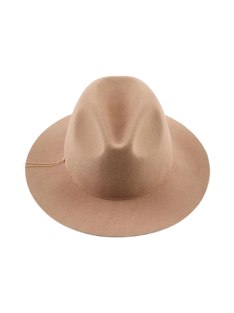 Women's Sandy Felt Chain Fedora Women's Sandy Felt Chain Fedora