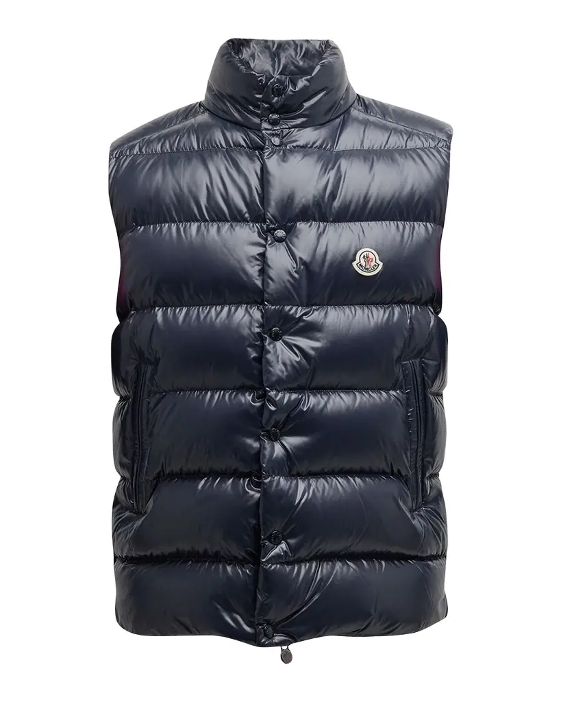 Moncler Men 's Tibb Nylon Laque Vest | Image 1 Moncler Men 's Tibb Nylon Laque Vest | Image 1