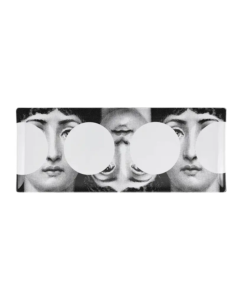 FORNASETTI Rectangular Tray - Tema E Variazioni N.149