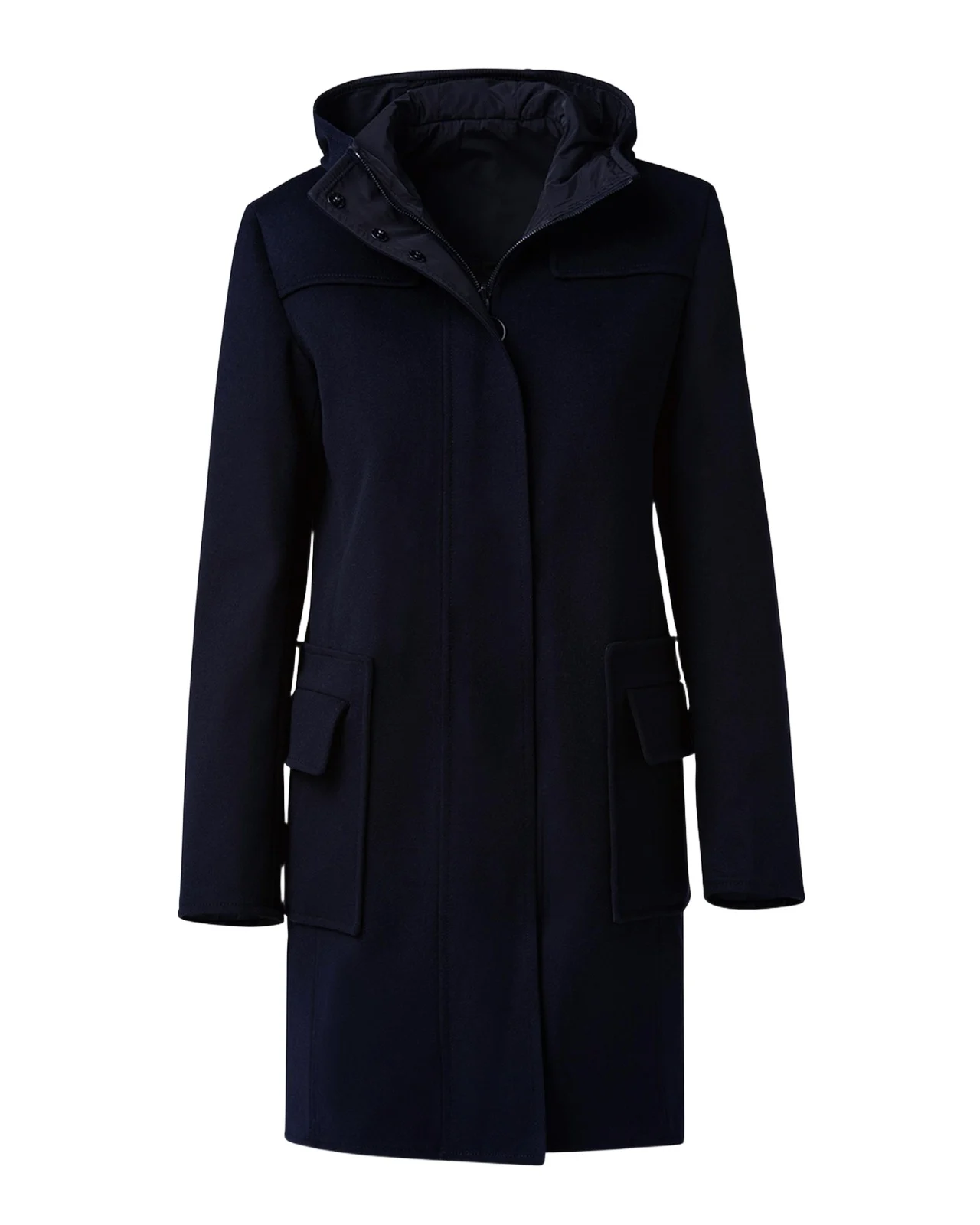 Akris punto Duffle Reversible Hooded Coat