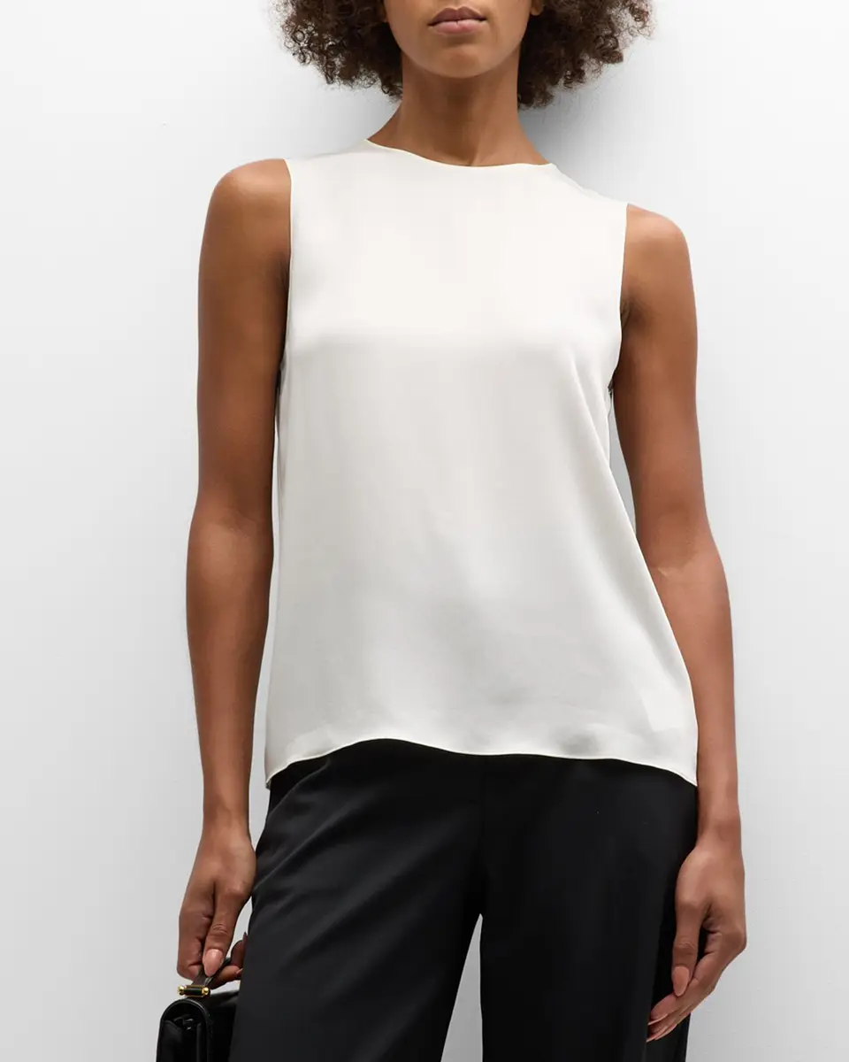 Theory Silk Straight Shell Top | Thumbnail 4