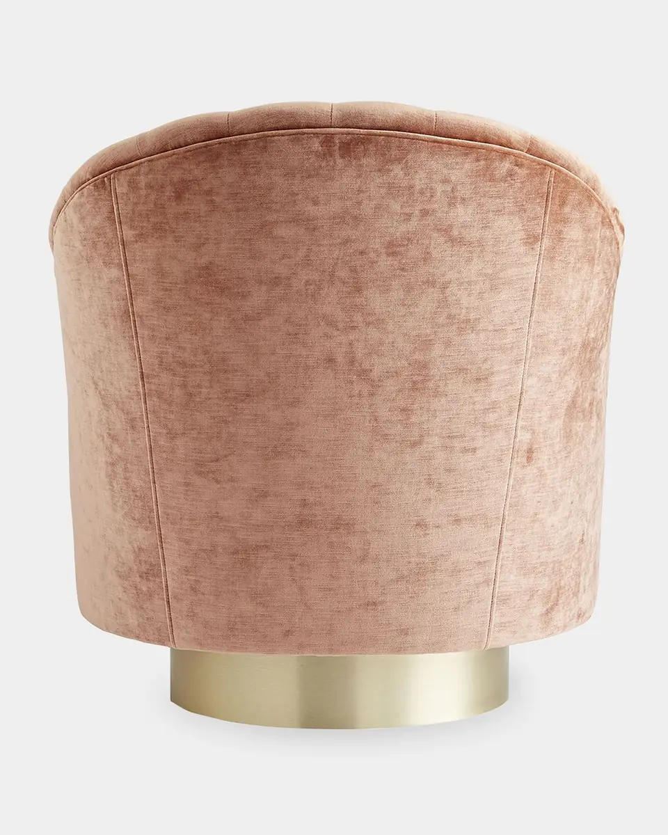 Arteriors Springsteen Velvet Swivel Chair | Thumbnail 3 Arteriors Springsteen Velvet Swivel Chair | Thumbnail 3