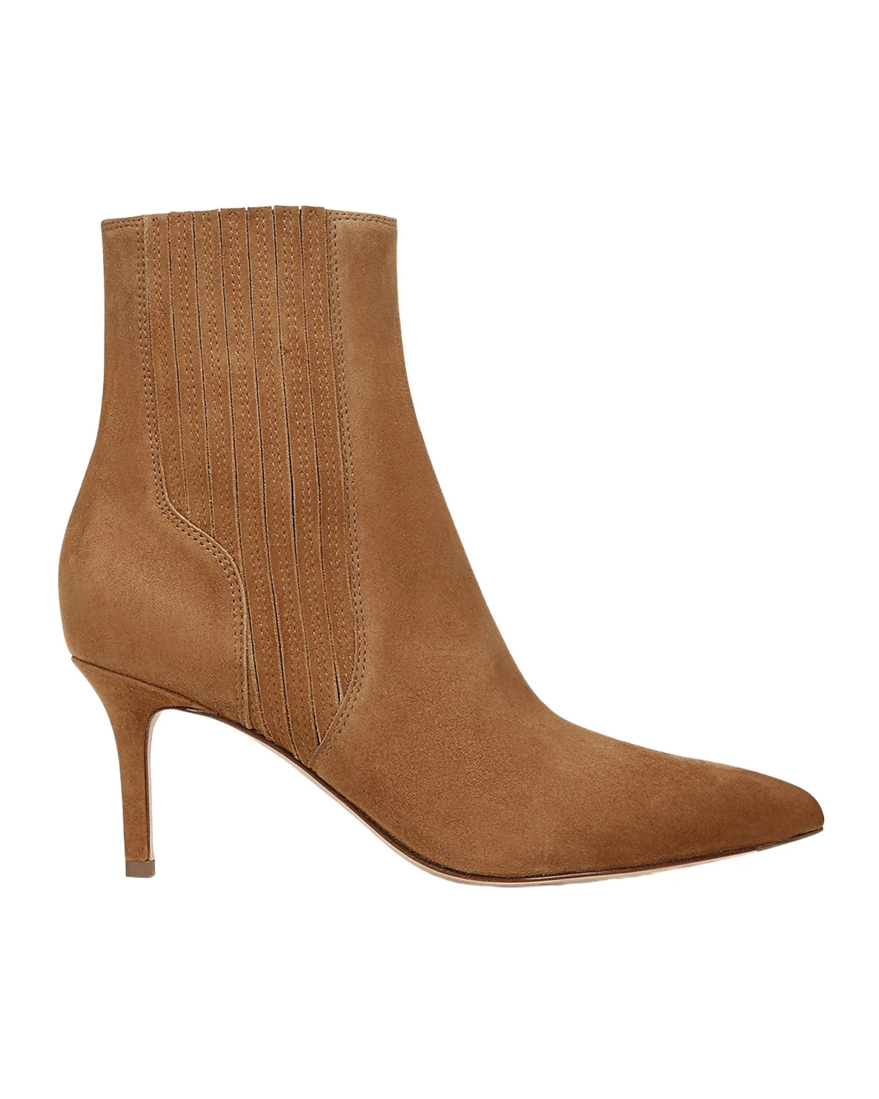 70mm Lisa Suede Stiletto Ankle Booties