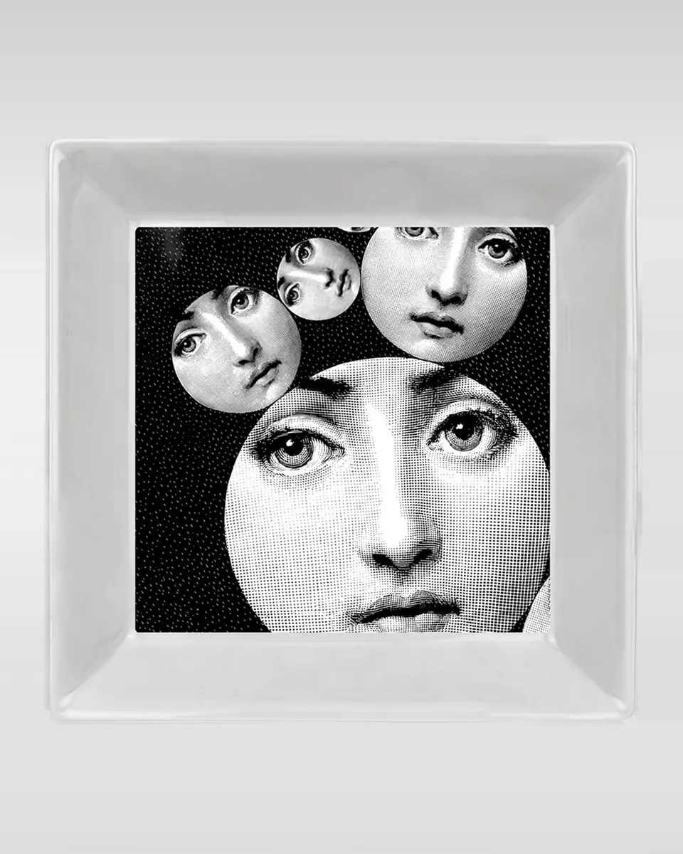 FORNASETTI Square Plate 20 x 20cm - Tema E Variazioni N.242 | Thumbnail 2 FORNASETTI Square Plate 20 x 20cm - Tema E Variazioni N.242 | Thumbnail 2