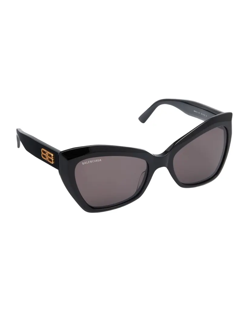 Balenciaga BB0271S Logo Acetate Butterfly Sunglasses | Image 1 Balenciaga BB0271S Logo Acetate Butterfly Sunglasses | Image 1