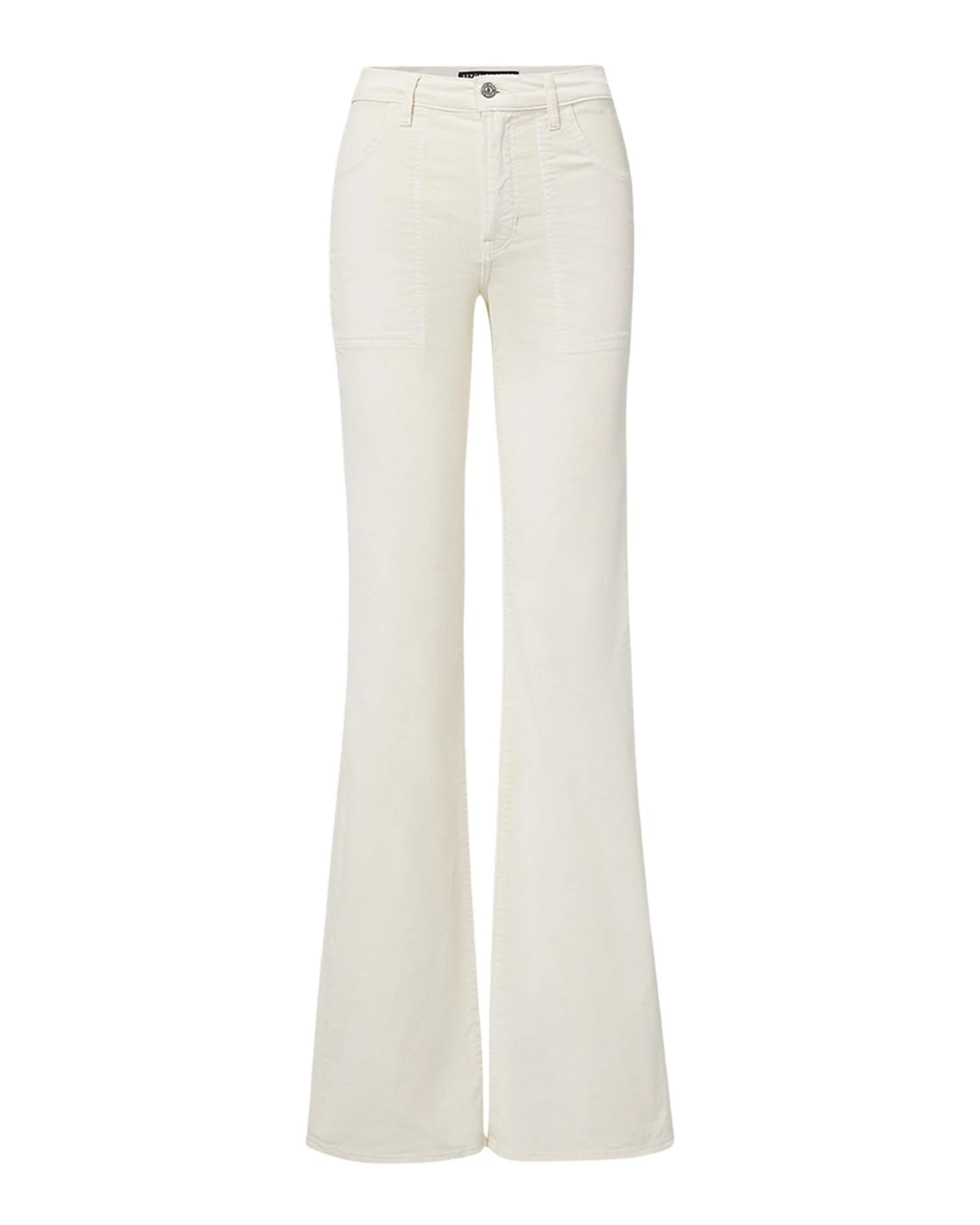 Crosbie Wide-Leg Patch Pocket Corduroy Jeans
