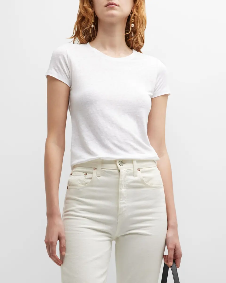 MAJESTIC FILATURES Stretch Linen Crewneck Tee | Thumbnail 3 MAJESTIC FILATURES Stretch Linen Crewneck Tee | Thumbnail 3