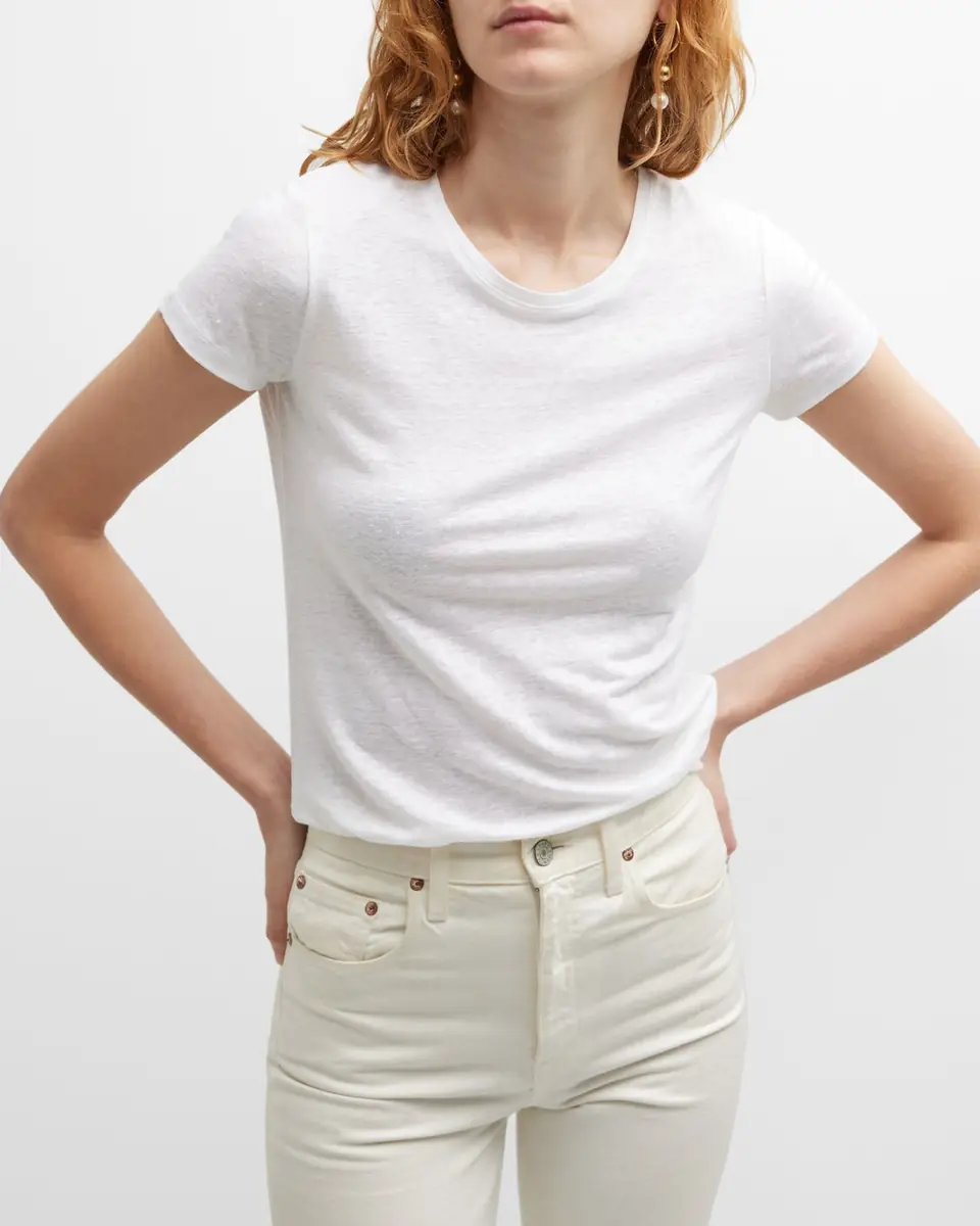 MAJESTIC FILATURES Stretch Linen Crewneck Tee | Thumbnail 7 MAJESTIC FILATURES Stretch Linen Crewneck Tee | Thumbnail 7