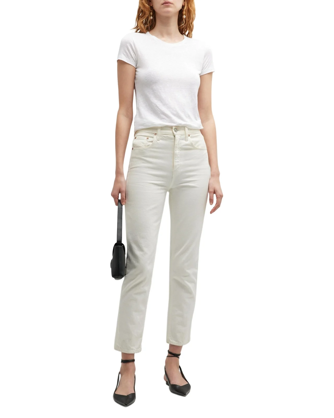 Stretch Linen Crewneck Tee