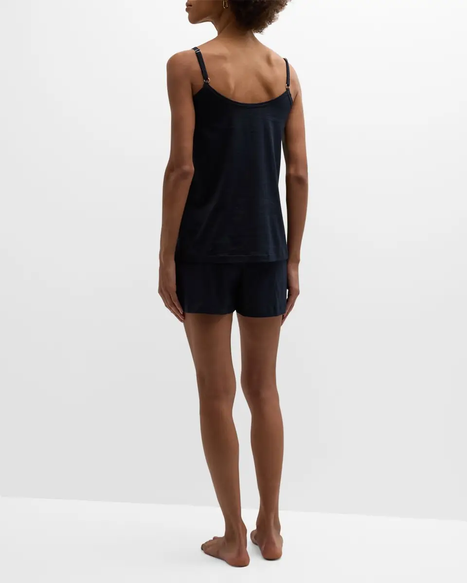 Hanro Julia Short Scoop-Neck Pintuck Pajama Set | Thumbnail 4 Hanro Julia Short Scoop-Neck Pintuck Pajama Set | Thumbnail 4