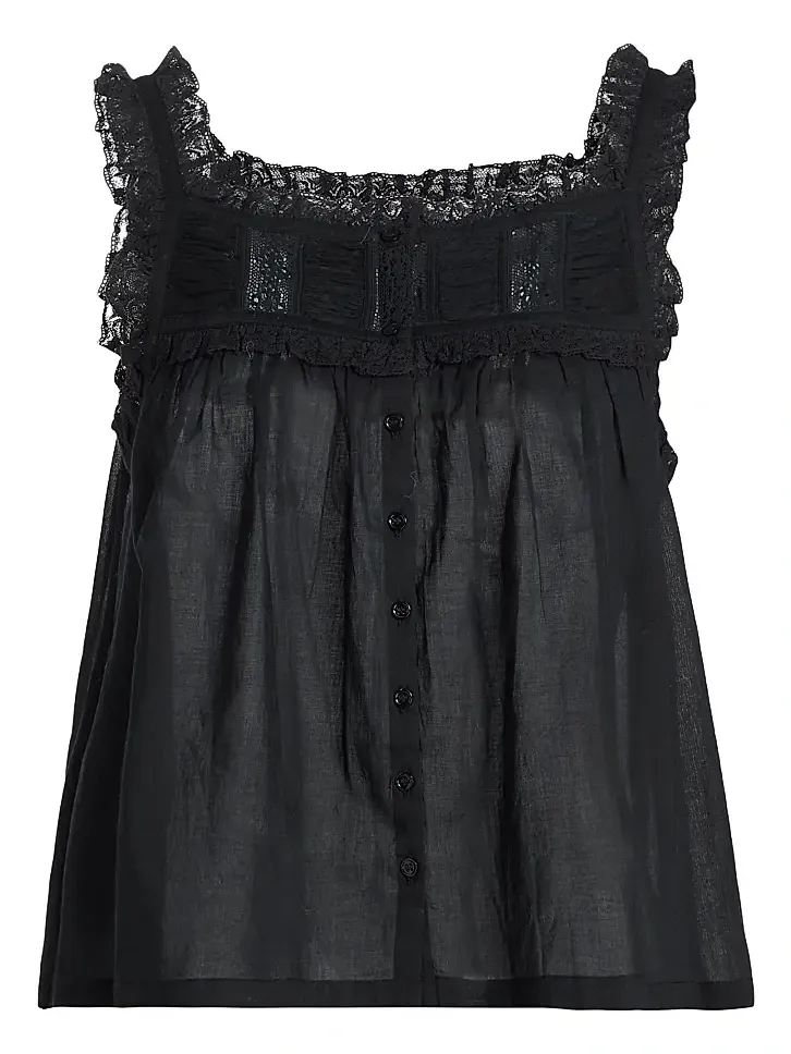 Women's Fidella Lace Cotton Top
