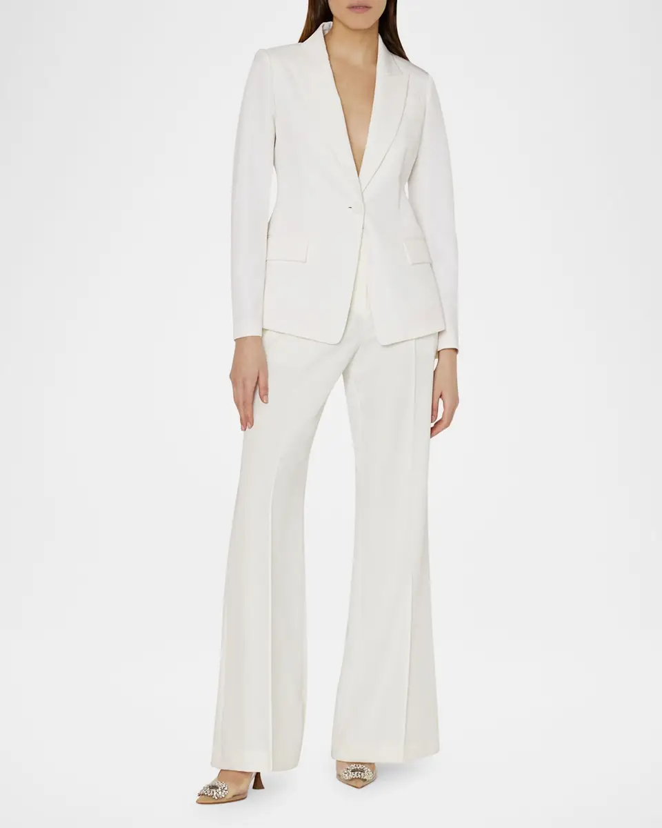 Milly Avery Single-Button Cady Blazer | Thumbnail 2 Milly Avery Single-Button Cady Blazer | Thumbnail 2