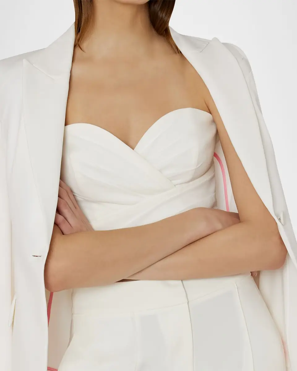 Milly Avery Single-Button Cady Blazer | Thumbnail 4 Milly Avery Single-Button Cady Blazer | Thumbnail 4