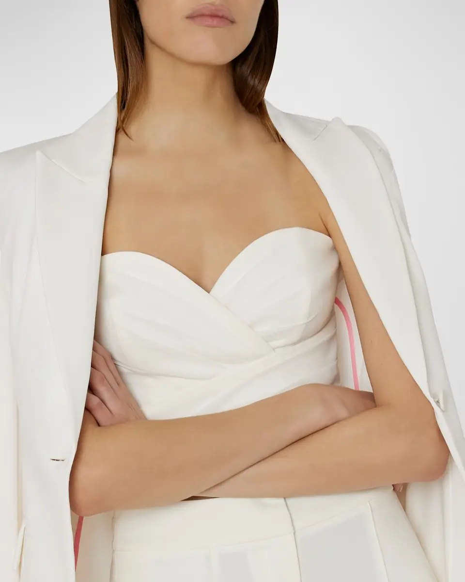 Milly Avery Single-Button Cady Blazer | Thumbnail 6 Milly Avery Single-Button Cady Blazer | Thumbnail 6