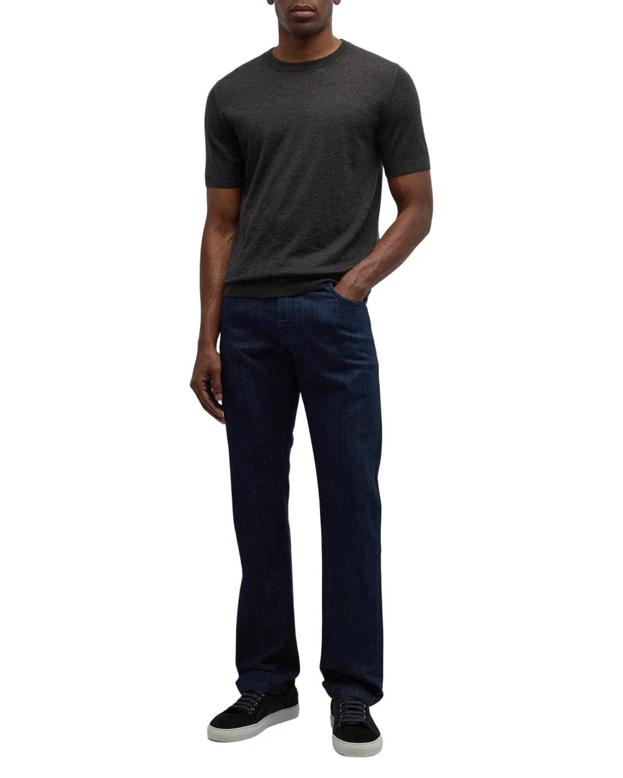 Men's Cashmere-Silk Crewneck Sweater Men's Cashmere-Silk Crewneck Sweater