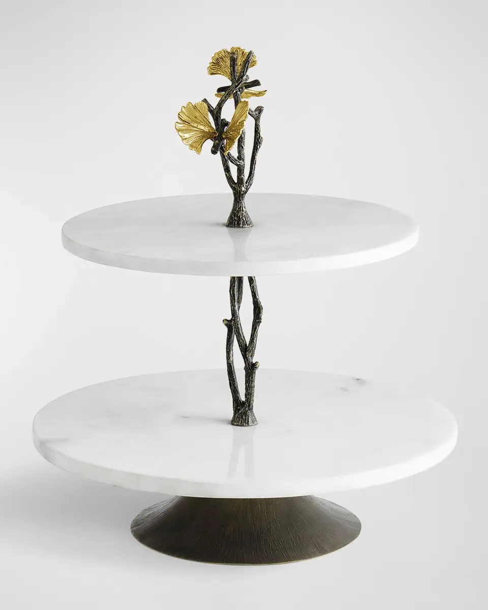 Michael Aram Butterfly Ginkgo Etagere Under counter | Thumbnail 2