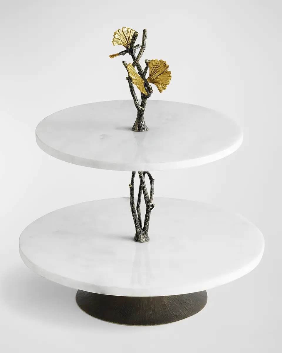 Michael Aram Butterfly Ginkgo Etagere Under counter | Thumbnail 3