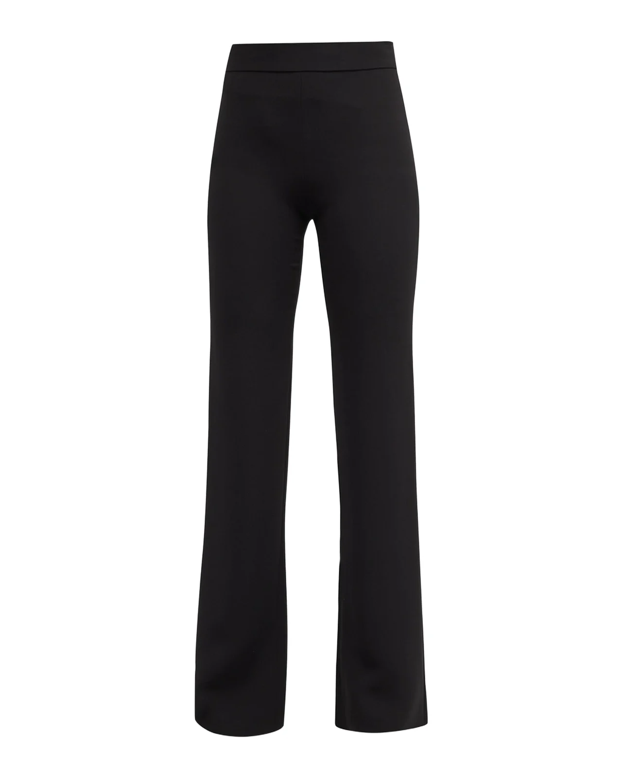 Giorgio Armani Black Cady Straight-Leg Pants