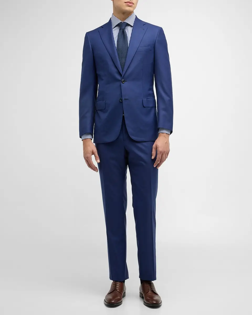 Brioni Men's Wool Sharkskin Suit | Thumbnail 2