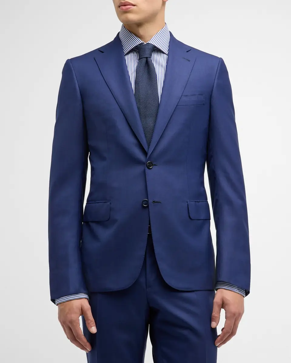 Brioni Men's Wool Sharkskin Suit | Thumbnail 4