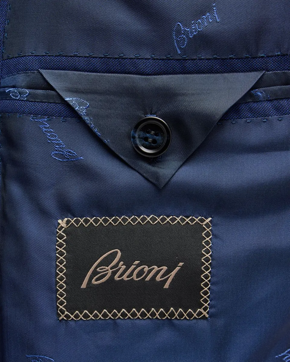Brioni Men's Wool Sharkskin Suit | Thumbnail 7