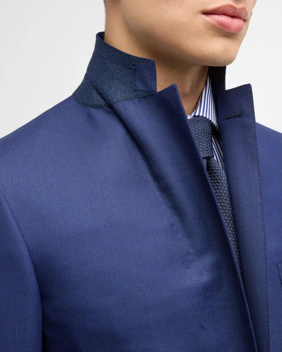 Brioni Men's Wool Sharkskin Suit | Thumbnail 8