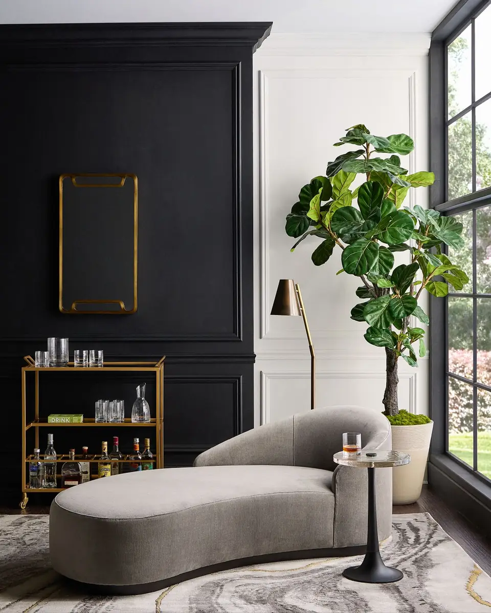Arteriors Turner Velvet Chaise | Thumbnail 4