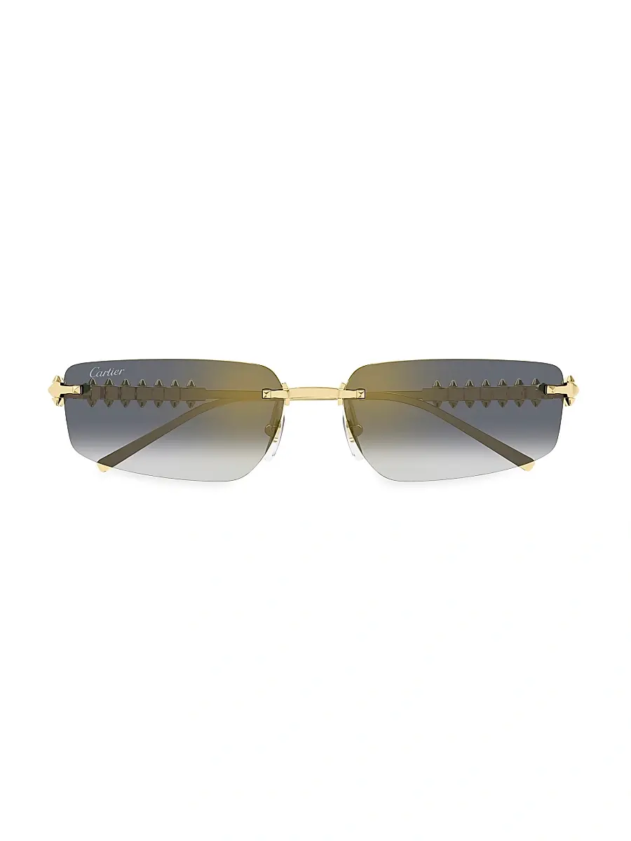 Cartier Men's Clash De 58MM Rectangular Sunglasses | Thumbnail 2 Cartier Men's Clash De 58MM Rectangular Sunglasses | Thumbnail 2