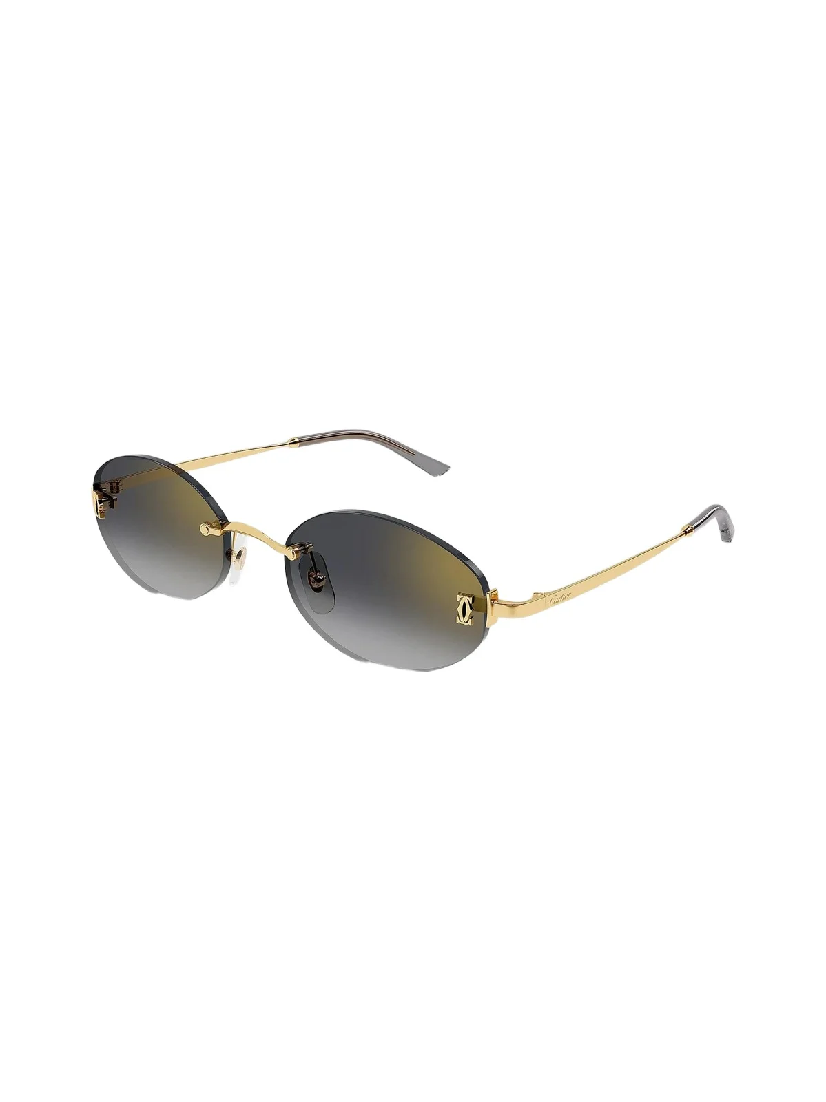 Cartier Women's Double C 55MM Oval Sunglasses