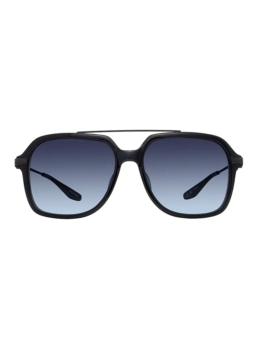 BARTON PERREIRA Men's D. Ellis 56MM Navigator Sunglasses | Thumbnail 2