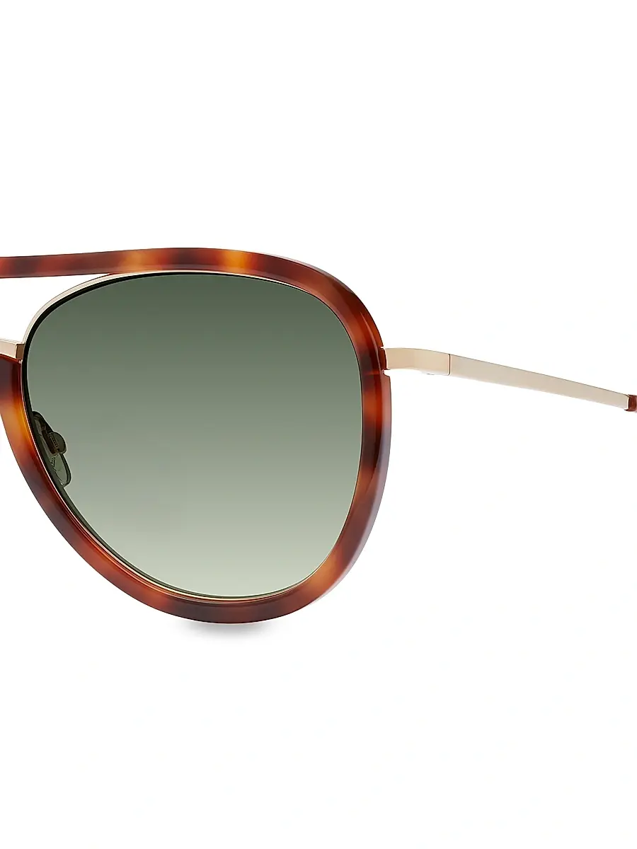 BARTON PERREIRA Women's 59MM Fossett Aviator Sunglasses | Thumbnail 4 BARTON PERREIRA Women's 59MM Fossett Aviator Sunglasses | Thumbnail 4