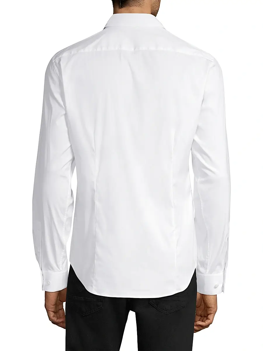 Theory Men's Sylvain Wealth Poplin Long-Sleeve Shirt | Thumbnail 5 Theory Men's Sylvain Wealth Poplin Long-Sleeve Shirt | Thumbnail 5