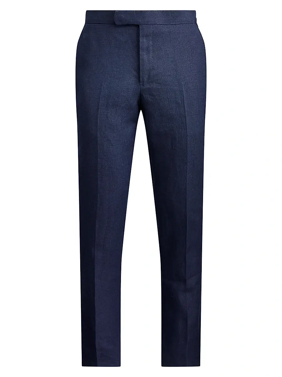 Polo Ralph Lauren Men's Linen Crease-Front Pants | Image 1 Polo Ralph Lauren Men's Linen Crease-Front Pants | Image 1
