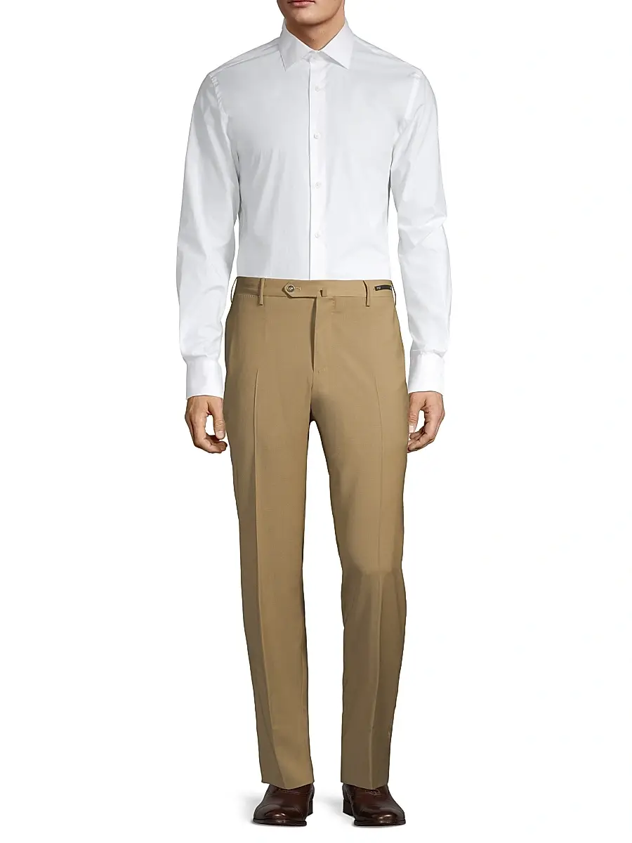 PT Torino Men's Traveller Slim-Fit Performance Wool Trousers | Thumbnail 2