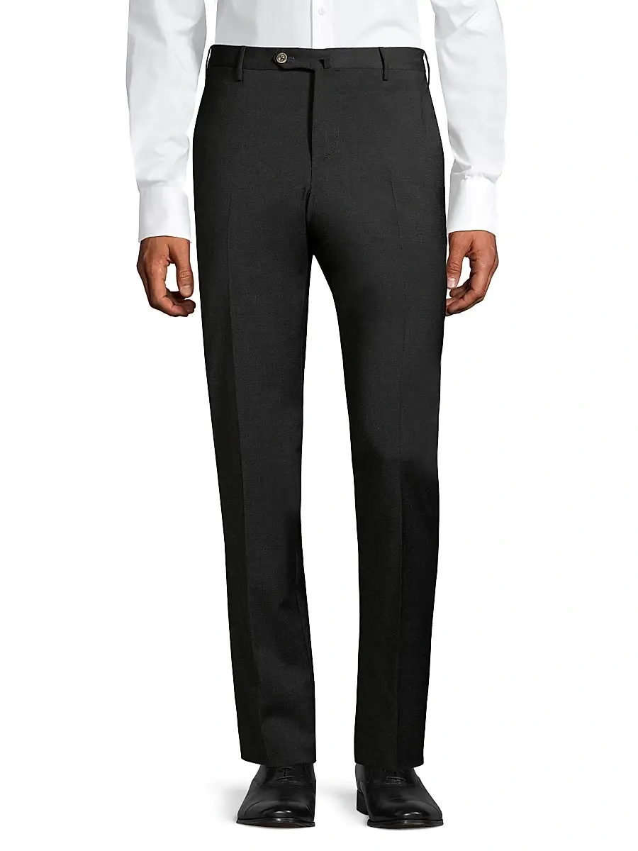 PT Torino Men's Traveller Slim-Fit Performance Wool Trousers | Thumbnail 3