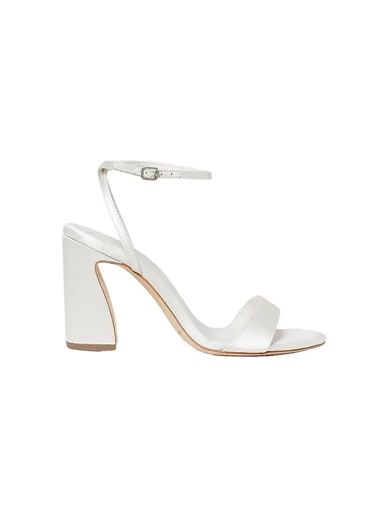 Loeffler Randall Women's Malia 90MM Curved-Heel Satin Sandals