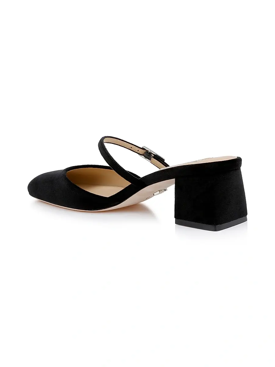BADGLEY MISCHKA Women's Valarie 50MM Velvet Pumps | Thumbnail 3