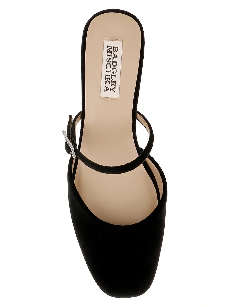BADGLEY MISCHKA Women's Valarie 50MM Velvet Pumps | Thumbnail 5