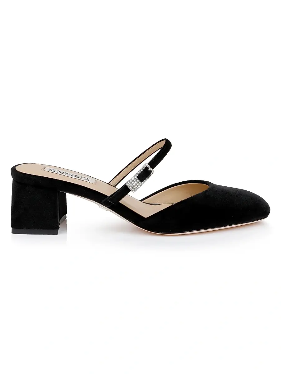 BADGLEY MISCHKA Women's Valarie 50MM Velvet Pumps