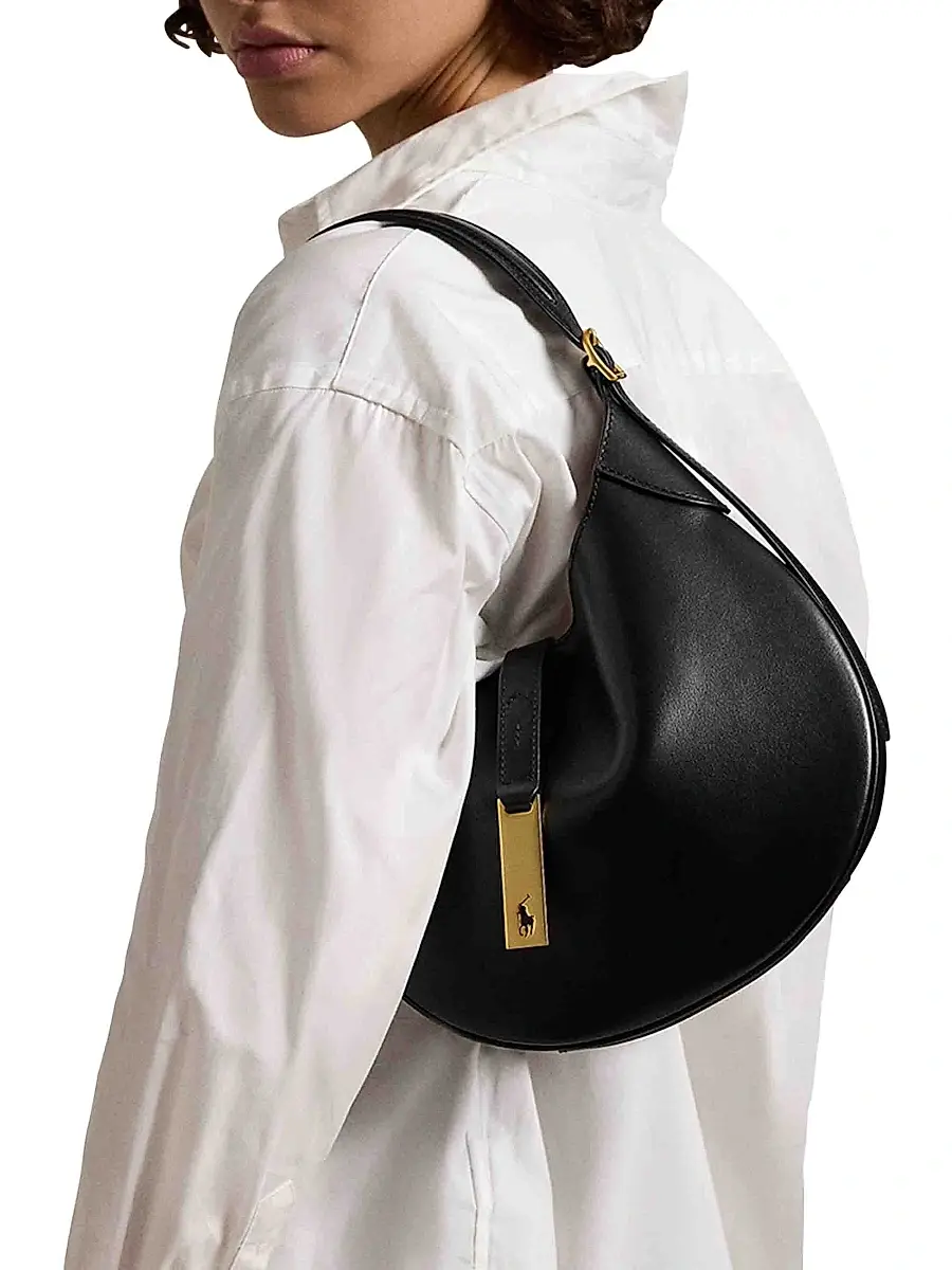 Polo Ralph Lauren Women's Polo ID Small Leather Bag | Thumbnail 3 Polo Ralph Lauren Women's Polo ID Small Leather Bag | Thumbnail 3