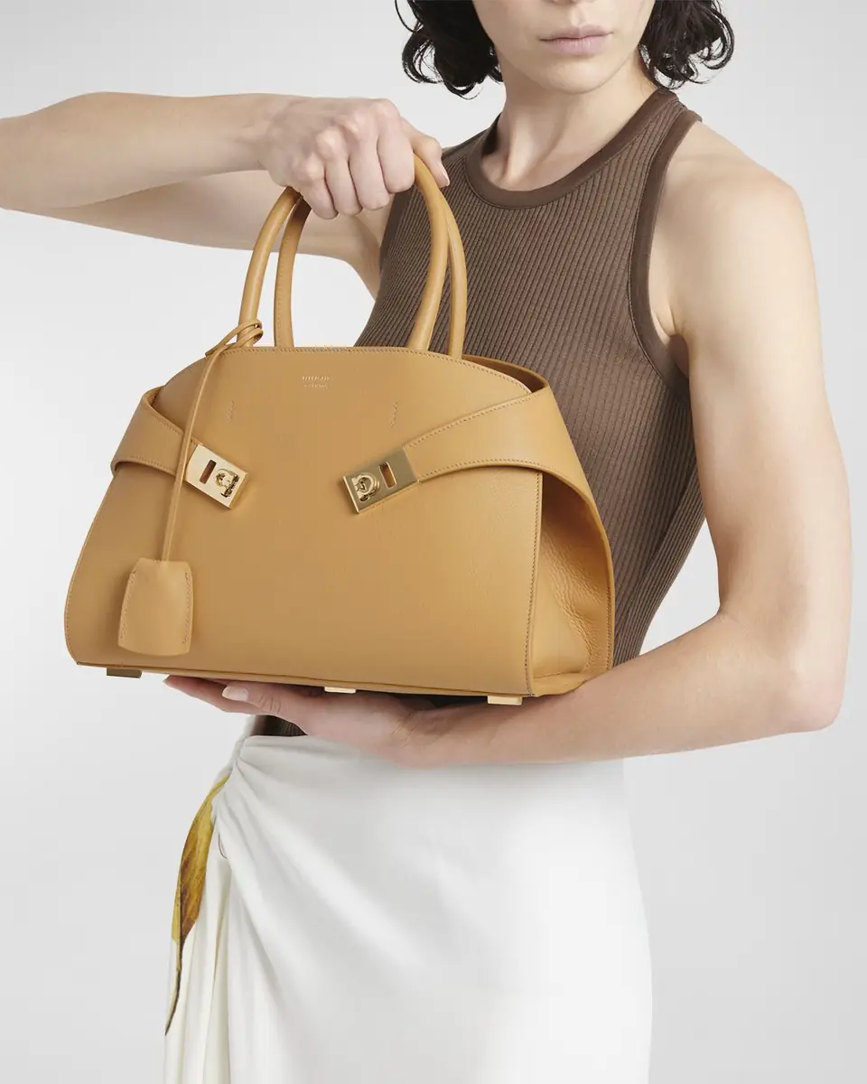 Ferragamo Hug Small Leather Top-Handle Bag | Thumbnail 2 Ferragamo Hug Small Leather Top-Handle Bag | Thumbnail 2