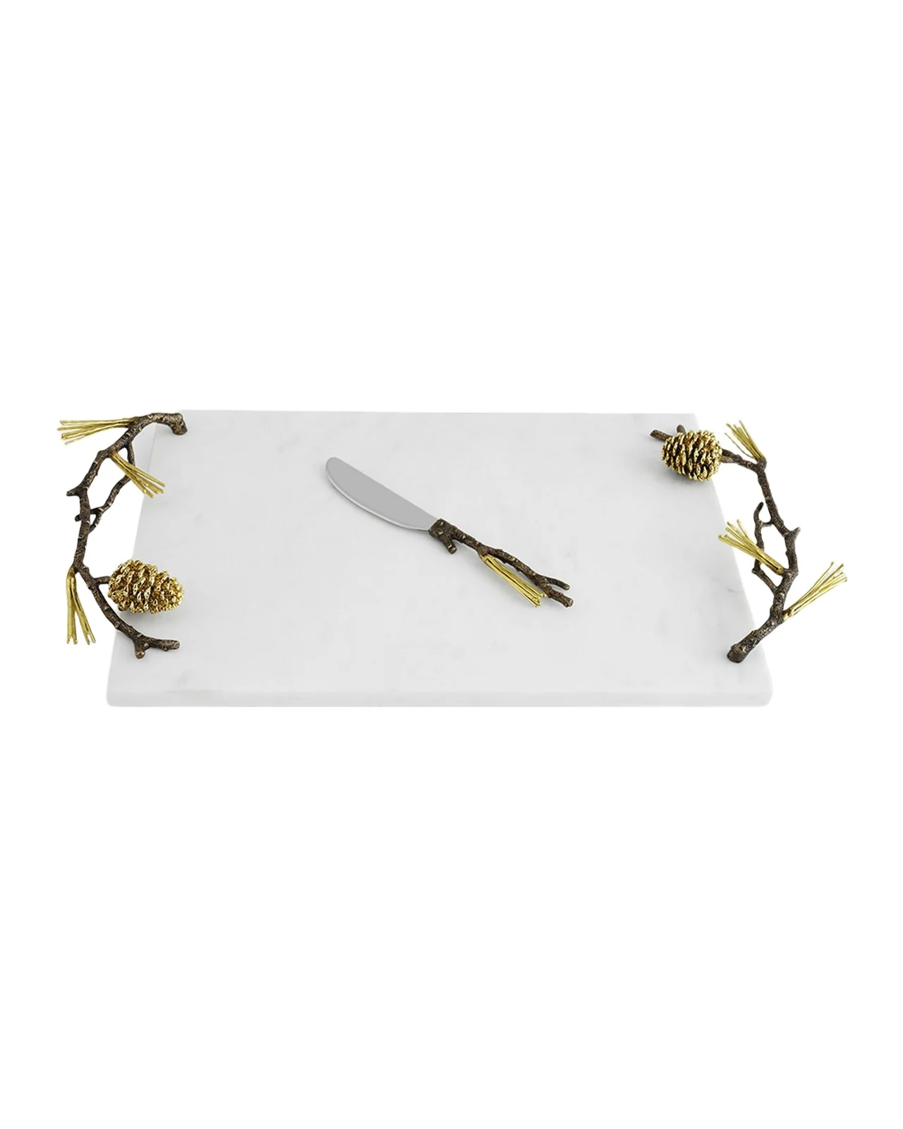 Michael Aram Pine Cone Cheeseboard with Knife