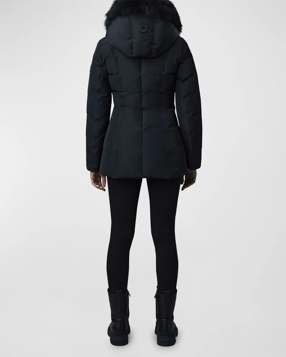 Mackage Adali Hooded Down Jacket with Shearling Collar | Thumbnail 4 Mackage Adali Hooded Down Jacket with Shearling Collar | Thumbnail 4