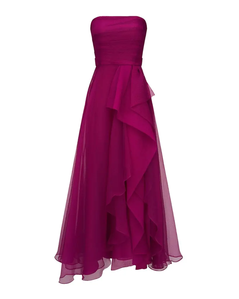 Theia Teresa Draped Strapless Gown | Image 1 Theia Teresa Draped Strapless Gown | Image 1