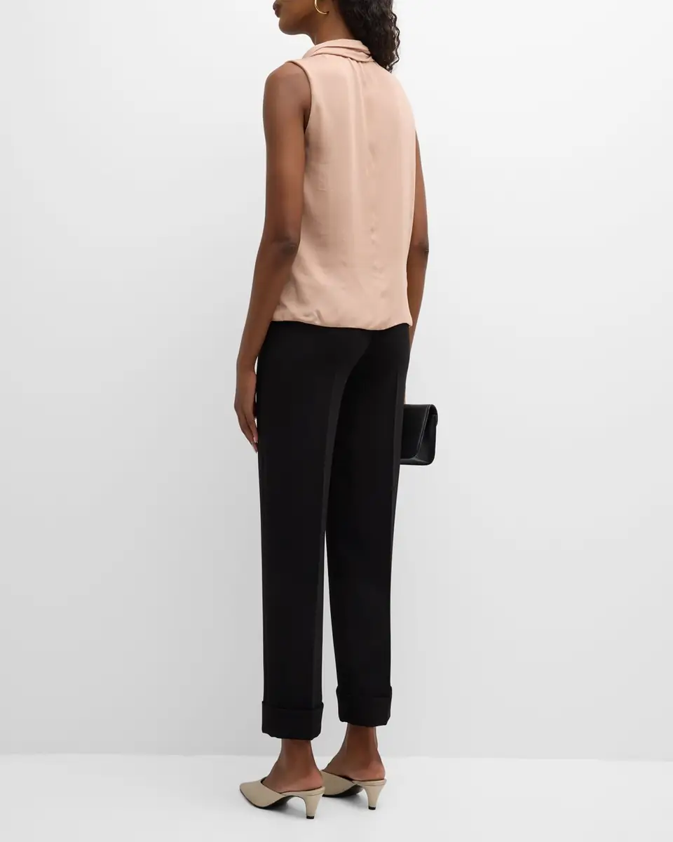 Giorgio Armani Silk Cross-Front Blouse | Thumbnail 3 Giorgio Armani Silk Cross-Front Blouse | Thumbnail 3