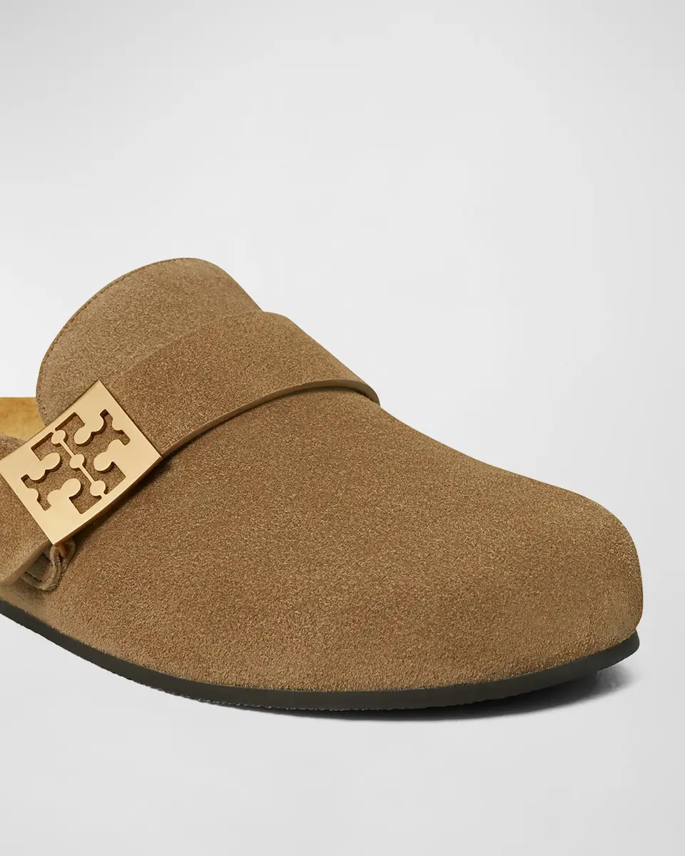Tory Burch Mellow Suede Buckle Slide Mules | Thumbnail 4 Tory Burch Mellow Suede Buckle Slide Mules | Thumbnail 4