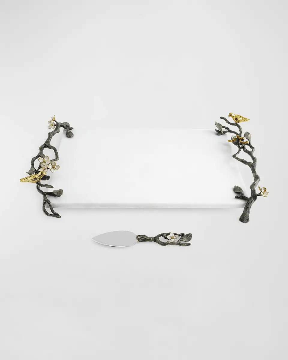 Michael Aram Lovebirds Cheeseboard With Knife | Thumbnail 2